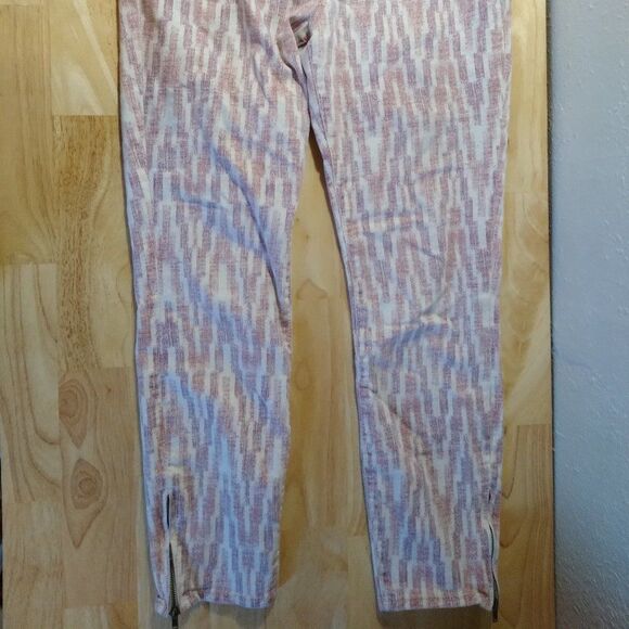 Free People Geometric Pattern Denim Jeans - Picture 2 of 10